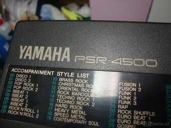 Elektrické klávesy varhany syntezátor Yamaha PSR-4500 1989 - 8