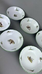 Sada misek na polévku, myslivecký porcelán - 8