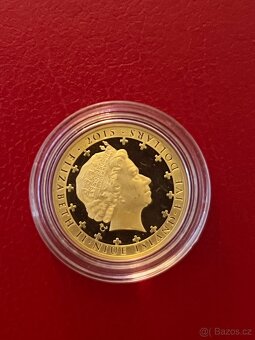 Zlato/ zlatá mince Osvobození Osvětimi proof - 8