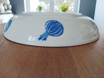 VELKÁ FAJÁNS MÍSA S CIBULOVÝM VZOREM FRANCIE - 8