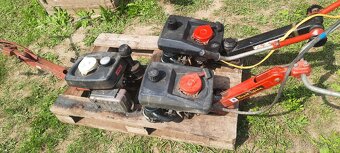 Vyorávač brambor, kola ,osy ,Motor Jikov, příslušenství. - 8