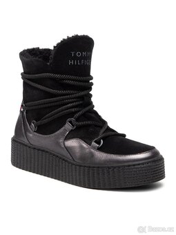 Tommy Hilfiger zimní boty Sněhule vel 38 Warm Lined Up Boot - 8