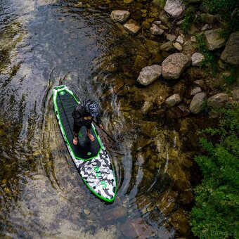 Paddleboard s kajakovou sedačkou , maskovaný.Green 330x84x15 - 8