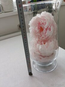 Retro krásné prostírání.Hodiny Roayl Dux. Tři velké sklněné - 8