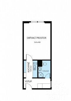 Pronájem zrekonstruovaného bytu 1+kk, 27 m², Uherské Hradišt - 8