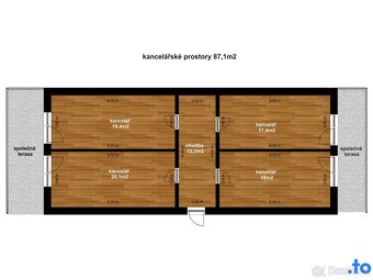 Pronájem kancelářských prostor, 87 m2 - Brno, Slatina - 8