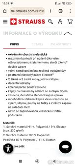 Nové pánské pracovní kalhoty Engelbert Strauss vel 58 - 8