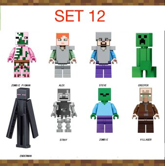 Rôzne figúrky Minecraft - typ lego - nové - 8
