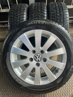 205/55R16 zimní pneu alu VW 7x16 5x112 ET45 Passat B6 B7 - 8