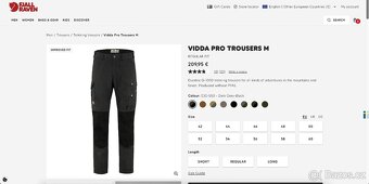 Outdoorové kalhoty Fjallraven Vidda Pro Trousers M - 8
