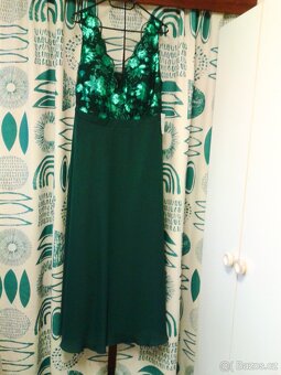 Elegantní dlouhé společenské šaty 46/48 - 8