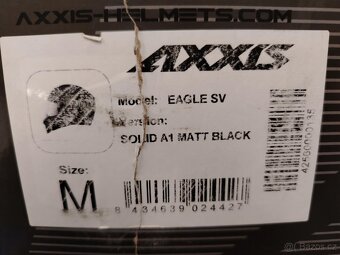 nová přilba AXXIS EAGLE černá matná M - 8