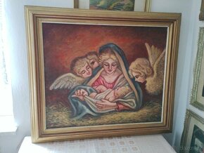 Obraz Panna Marie a Ježíš Karel Trapl 1975 - 8