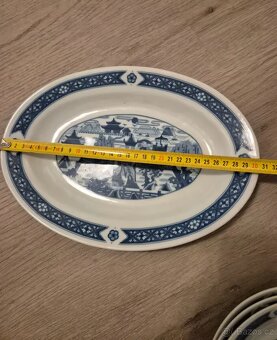 Modro bílé talíře a misky s čínským motivem 16ks - 8