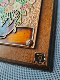 Ručně vyráběný měděný obrázky od Nentwig (1960-1970) - 8