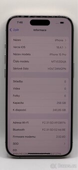iPhone 15 Pro 256GB Natural Titanium - 8