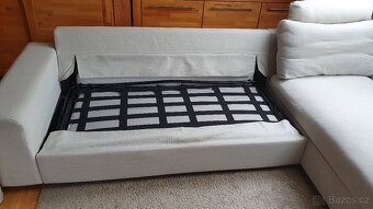 Rohová rozkládací pohovka VIMLE Gunnared béžová - 8