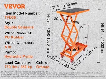 Hydraulický zvedací stůl - 8