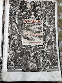 Vzácna historická kniha: Flavius Josephus (1587) – Dielo žid - 8