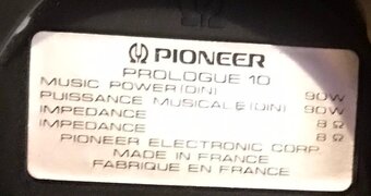 KVALITNÍ REPRO PIONEER PROLOGUE 10 (1988) 60/90W - 8
