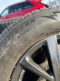 Alu Kola - 6.5 X 16 (5X114.3) - na zimních Bridgestone - 8