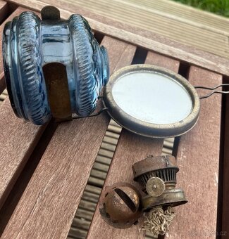 Ditmar (Vienna / Austrian Make) — modré sklo s reflektorem, - 8