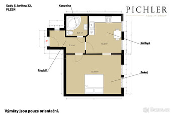 Pronájem bytu 2+kk, 46 m2, Plzeň - 8
