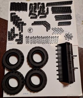 Velká Sada 3 stavebnic Lego technic: Nakladač+Traktor+Motor - 8