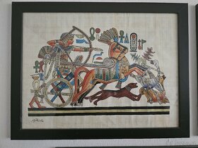 Papyrus Egypt zarámované - 8
