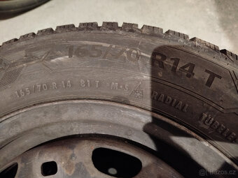 Plechové disky 5x100 r14 zimní pneu - 8