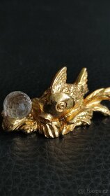 Miniatury - křišťál, různé pozlacený kov značený - 8