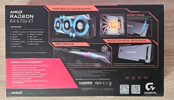 GIGABYTE Radeon RX 6700 XT GAMING OC 12GB - top stav, záruka - 8