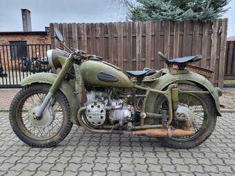 Dněpr,Ural MW 750 vojenský s pohonem sidecaru-SLEVA 25000KČ - 8