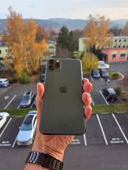 Apple iPhone 11 Pro Max 256GB Midnight green - baterie 100% - 8