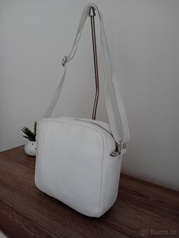 QVC dámská kabelka kožená nová - 8