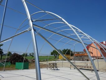 Plachtová montovaná hala - 9,15 x 12 x 4,5 - 900g - naviják - 8