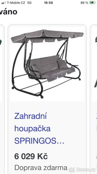 Prodám zahradní houpačku - 8