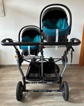TFK Duo Combi pushchair + 2x autosedačky + 2x základny - 8