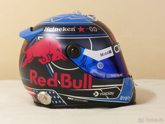 Predám Max Verstappen USA 2024 Red Bull F1 helma 1:2 - 8