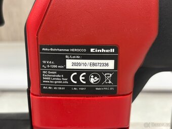 Einhell Herocco 18V, 4.0Ah a Power X-Charger 3A - 8