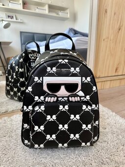 KARL LAGERFELD KRÁSNÝ ČERNÝ BATOH - 8