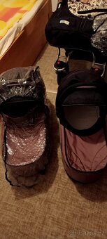 Kočárek TFK pro dvojčata hnědý - 8