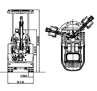 Minibagr Rypadlo Rippa R10 ECO - 8