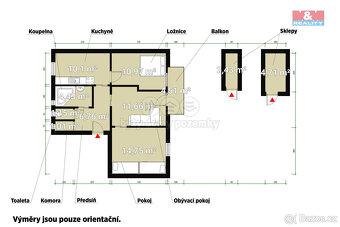 Prodej bytu 3+1, 60 m², Líně, ul. U Kotelny - 8