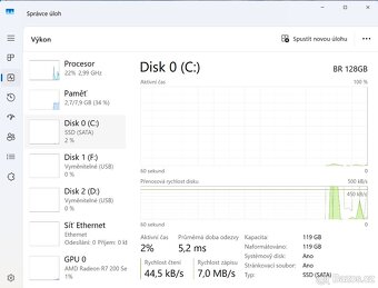 PC sestava-2x3.5Hz-8GB RAM-128GB+500GBHDD-22LCD-W11 - 8
