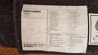 NDO GABBEH 100% vlna, ručně vázaný koberec IKEA, 140x200cm - 8
