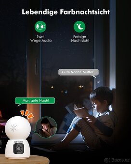 Chytrá vnitřní kamera/chůvička s duálním objektivem 360° - 8