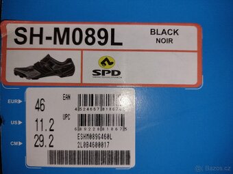 SHIMANO SH-M089L, černá_stříbrná, vel. 46 - 8