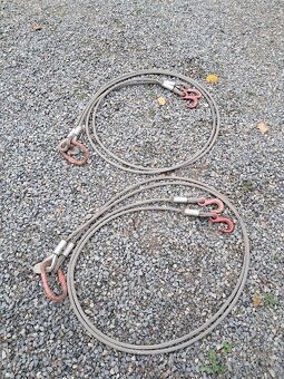 Vázací ocelová lana - dvojhák - mám 2 kusy - 8