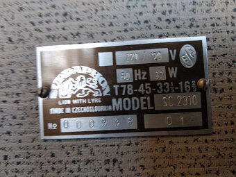 Gramofon - měnič  SUPRAPHON GZ651 - 8